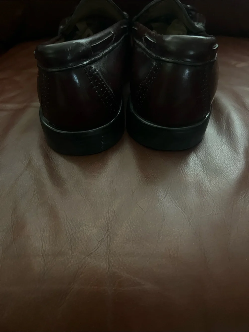 G.H. Bass & Co. Burgundy Tassel Loafers